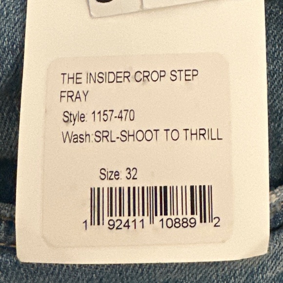 NWT MOTHER The Insider Crop Jeans - Size 32 - Picture 5 of 5